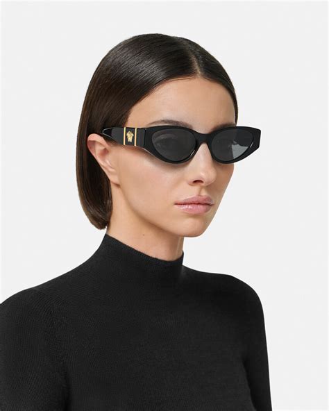 versace metal cat eye sunglasses|Versace cat eye glasses frames.